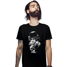 Load image into Gallery viewer, Shirts Fitted Shirts, Mens / Small / Black Ludwig Van - A Clockwork Orange

