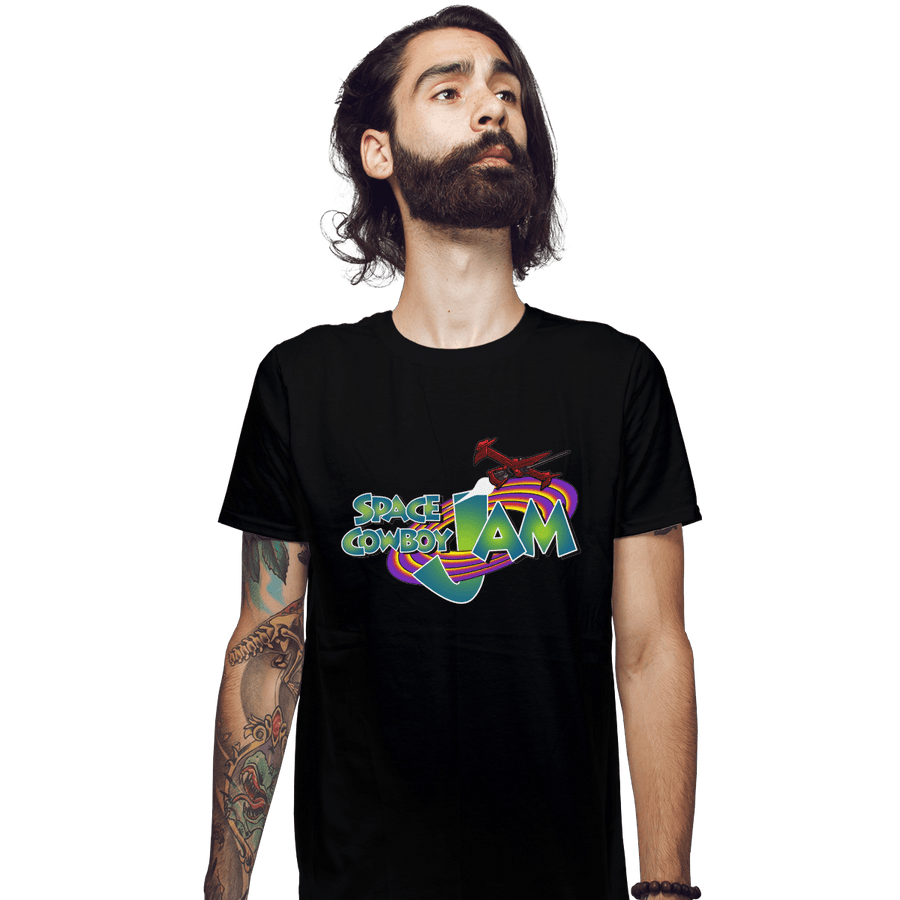 Shirts Fitted Shirts, Mens / Small / Black Space Cowboy Jam