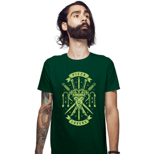 Secret_Shirts Fitted Shirts, Mens / Small / Irish Green The Pizza Lovers