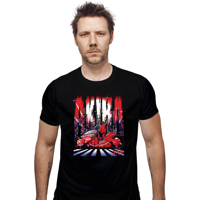 Secret_Shirts Fitted Shirts, Mens / Small / Black Neon Akira City