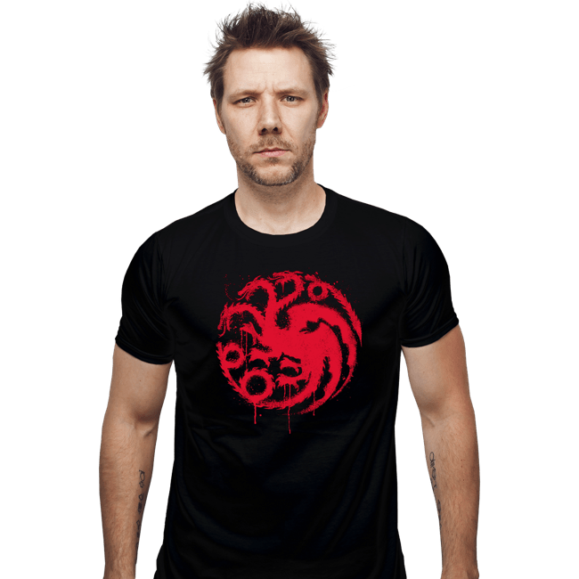Secret_Shirts Fitted Shirts, Mens / Small / Black 3 Headed Dragon