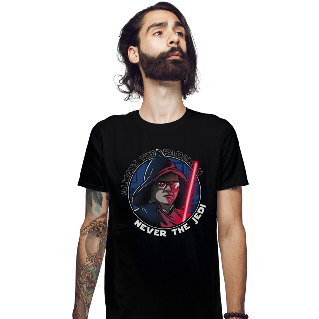 Daily_Deal_Shirts Fitted Shirts, Mens / Small / Black Never The Jedi