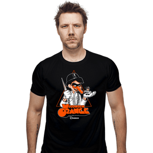Secret_Shirts Fitted Shirts, Mens / Small / Black Woodwork Orange