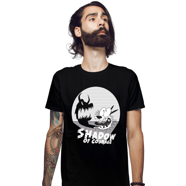 Shirts Fitted Shirts, Mens / Small / Black The Shadow Of Courage