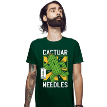 Load image into Gallery viewer, Shirts Fitted Shirts, Mens / Small / Irish Green Cactuar
