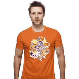 Shirts Fitted Shirts, Mens / Small / Orange Pumpkin Spice Witch