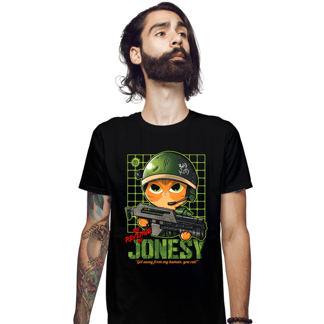 Daily_Deal_Shirts Fitted Shirts, Mens / Small / Black Revenge Of Jonesy