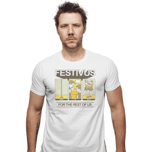 Load image into Gallery viewer, Shirts Fitted Shirts, Mens / Small / White Festivus
