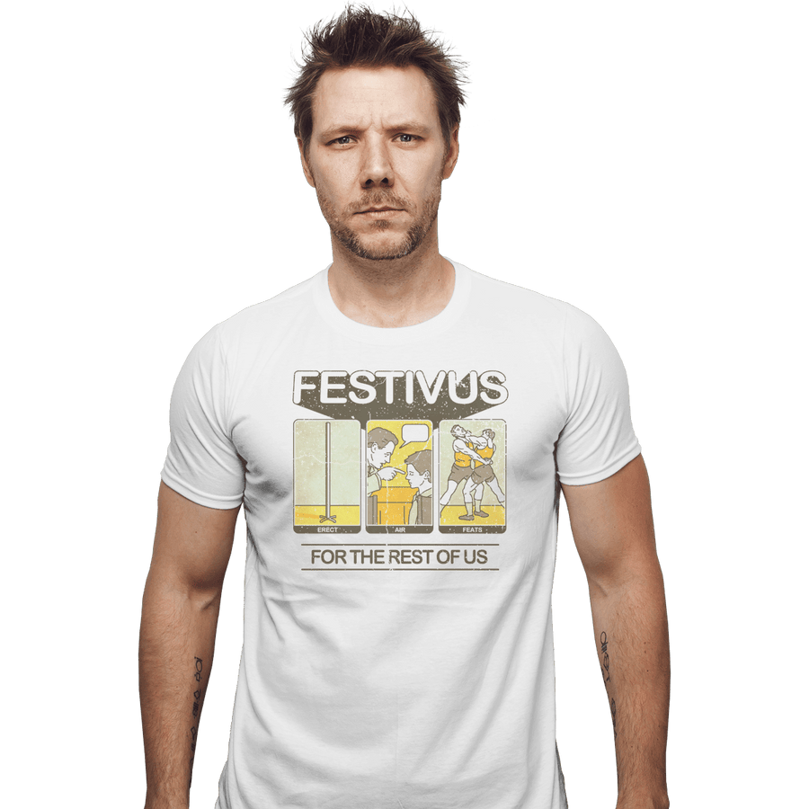 Shirts Fitted Shirts, Mens / Small / White Festivus