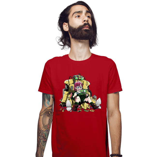 Secret_Shirts Fitted Shirts, Mens / Small / Red Robo Upgrade