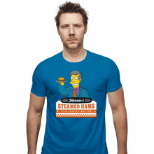 Load image into Gallery viewer, Secret_Shirts Fitted Shirts, Mens / Small / Sapphire Steamed Hams Secret Sale
