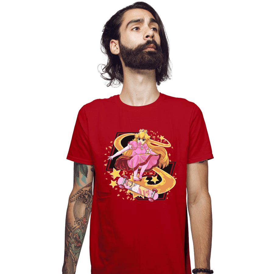 Shirts Fitted Shirts, Mens / Small / Red Pro Skater Princess