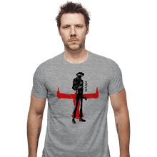 Load image into Gallery viewer, Shirts Fitted Shirts, Mens / Small / Sports Grey Crimson Cowboy
