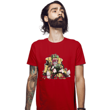 Load image into Gallery viewer, Shirts Fitted Shirts, Mens / Small / Red Upgrade
