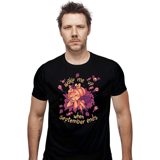 Shirts Fitted Shirts, Mens / Small / Black Sleepy Pumpkin
