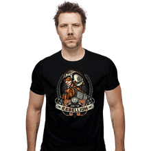 Load image into Gallery viewer, Daily_Deal_Shirts Fitted Shirts, Mens / Small / Black Skywalker Banner
