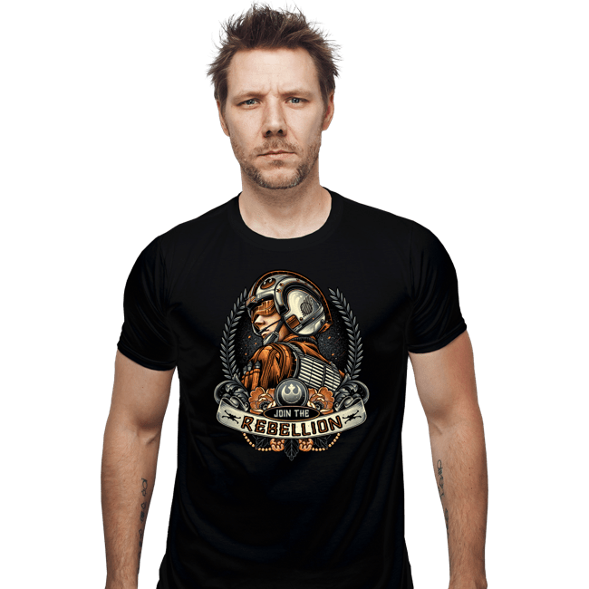 Daily_Deal_Shirts Fitted Shirts, Mens / Small / Black Skywalker Banner