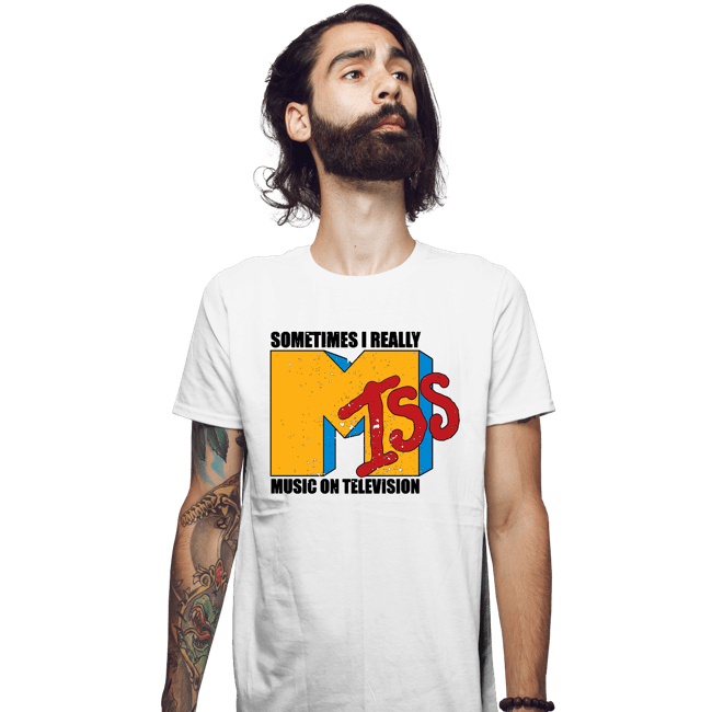 Secret_Shirts Fitted Shirts, Mens / Small / White I Miss Music