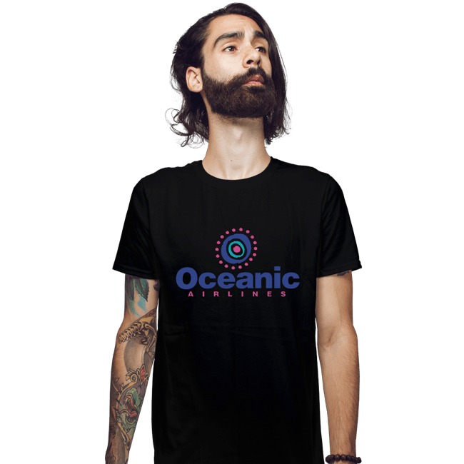 Shirts Fitted Shirts, Mens / Small / Black Oceanic Airlines