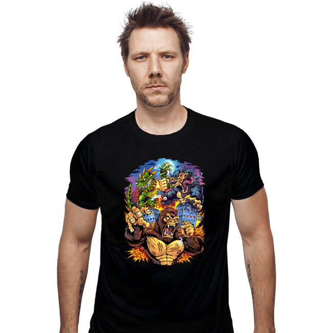 Daily_Deal_Shirts Fitted Shirts, Mens / Small / Black Rampage Arcade Tribute