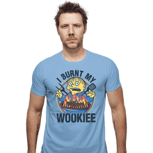 Load image into Gallery viewer, Daily_Deal_Shirts Fitted Shirts, Mens / Small / Powder Blue Burnt Wookiee
