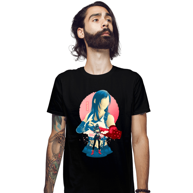 Daily_Deal_Shirts Fitted Shirts, Mens / Small / Black Seventh Heaven's Fist