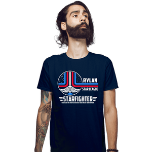 Secret_Shirts Fitted Shirts, Mens / Small / Navy The Starfighter