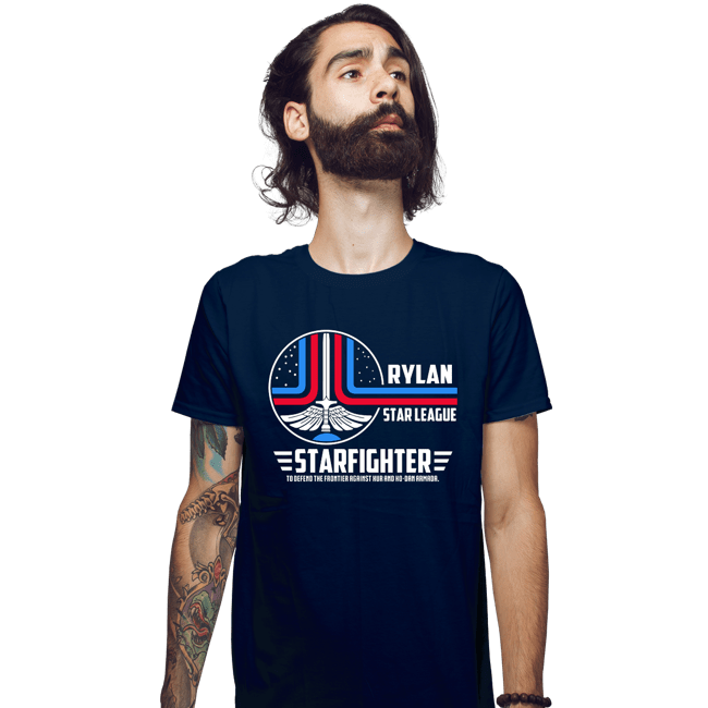 Secret_Shirts Fitted Shirts, Mens / Small / Navy The Starfighter