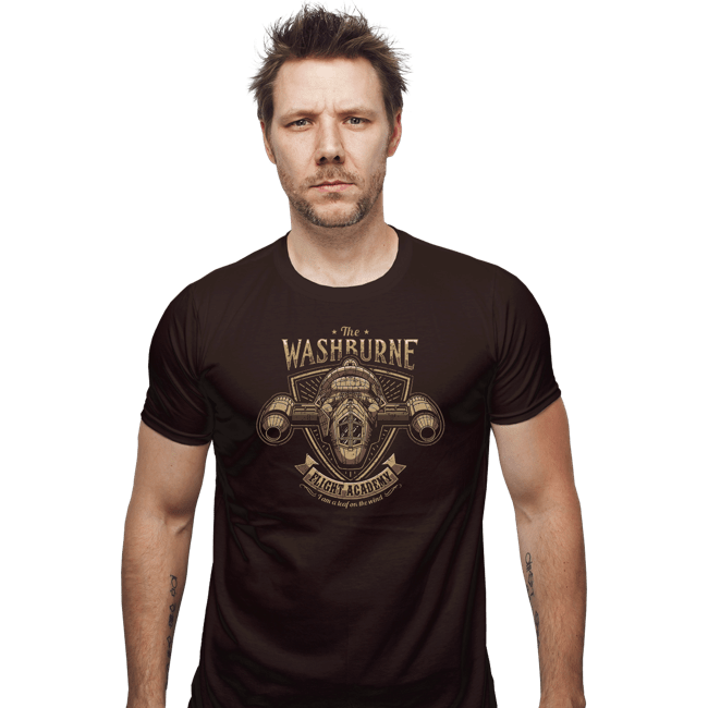 Shirts Fitted Shirts, Mens / Small / Dark Chocolate Washburne Flight Academy