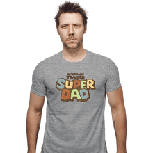 Load image into Gallery viewer, Daily_Deal_Shirts Fitted Shirts, Mens / Small / Sports Grey Super Dad

