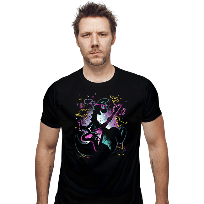Daily_Deal_Shirts Fitted Shirts, Mens / Small / Black The Last Dinosaur
