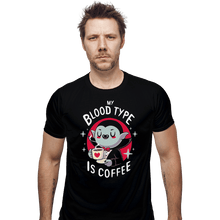 Load image into Gallery viewer, Shirts Fitted Shirts, Mens / Small / Black Coffee Vampire
