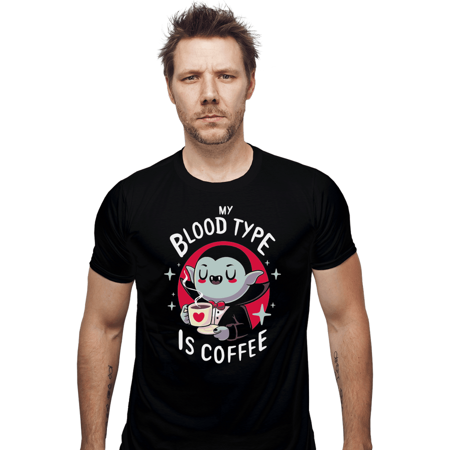 Shirts Fitted Shirts, Mens / Small / Black Coffee Vampire