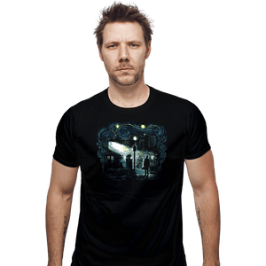 Secret_Shirts Fitted Shirts, Mens / Small / Black Starry Exorcist