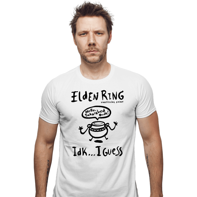 Secret_Shirts Fitted Shirts, Mens / Small / White Hello Tarnished Dude