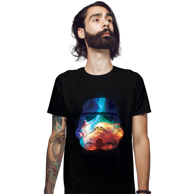 Daily_Deal_Shirts Fitted Shirts, Mens / Small / Black Galactic Stormtrooper