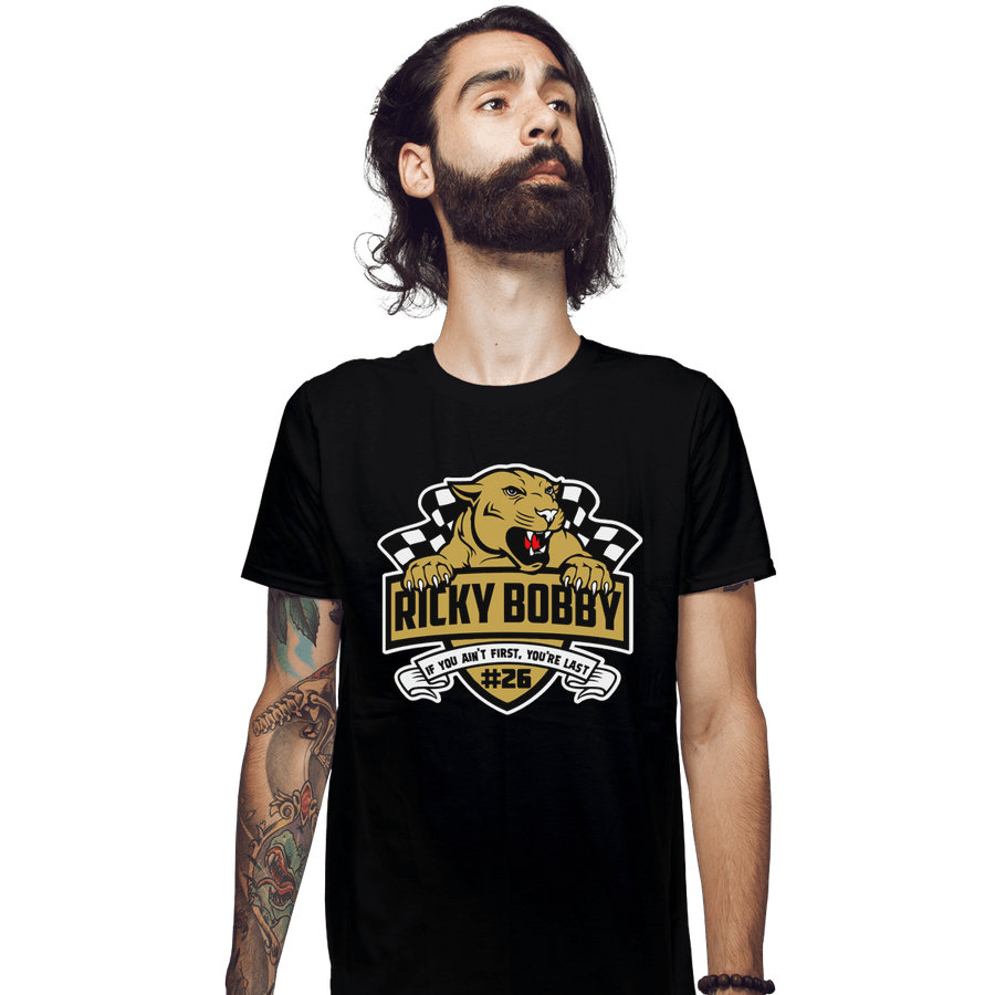 Shirts Fitted Shirts, Mens / Small / Black Ricky Bobby