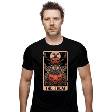 Load image into Gallery viewer, Daily_Deal_Shirts Fitted Shirts, Mens / Small / Black Halloween Tarot Treat
