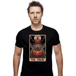 Daily_Deal_Shirts Fitted Shirts, Mens / Small / Black Halloween Tarot Treat