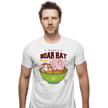 Load image into Gallery viewer, Shirts Fitted Shirts, Mens / Small / White Boar Hat Ramen
