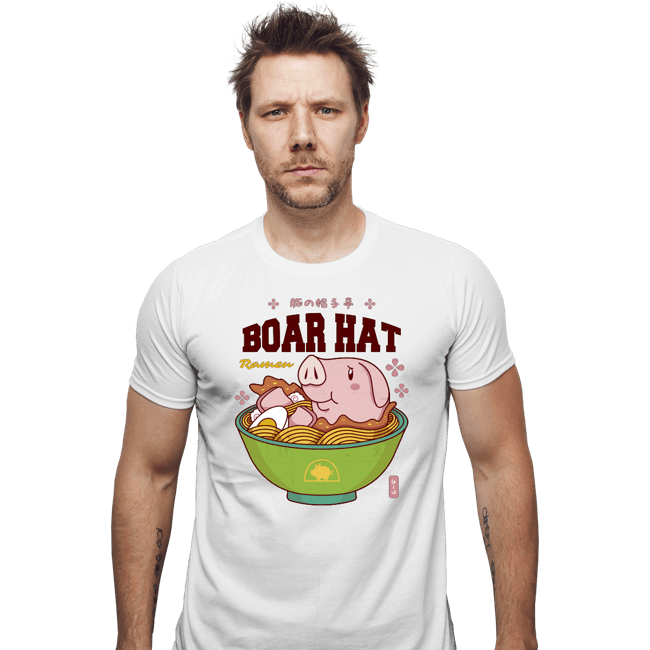 Shirts Fitted Shirts, Mens / Small / White Boar Hat Ramen