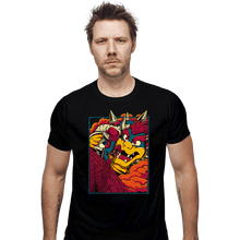 Load image into Gallery viewer, Daily_Deal_Shirts Fitted Shirts, Mens / Small / Black Attack On Bowser
