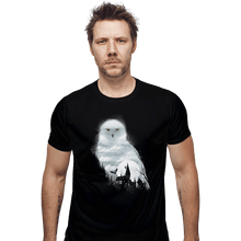Load image into Gallery viewer, Shirts Fitted Shirts, Mens / Small / Black Magical Owl
