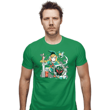 Load image into Gallery viewer, Shirts Fitted Shirts, Mens / Small / Irish Green Low Health
