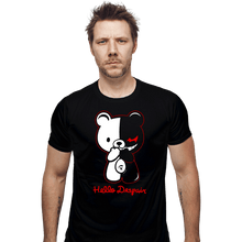 Load image into Gallery viewer, Shirts Fitted Shirts, Mens / Small / Black Hello Despair

