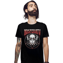 Load image into Gallery viewer, Shirts Fitted Shirts, Mens / Small / Black Classic Vampire Metal
