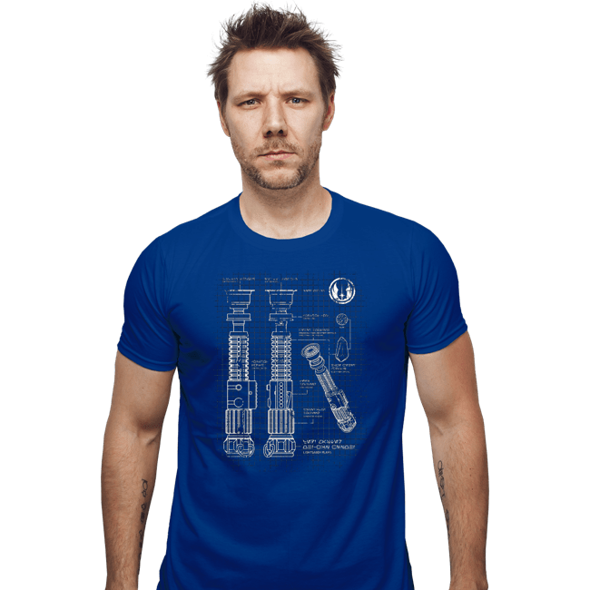 Daily_Deal_Shirts Fitted Shirts, Mens / Small / Royal Blue Lightside Schematics