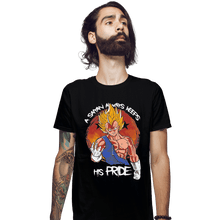 Load image into Gallery viewer, Shirts Fitted Shirts, Mens / Small / Black Saiyan&#39;s Pride
