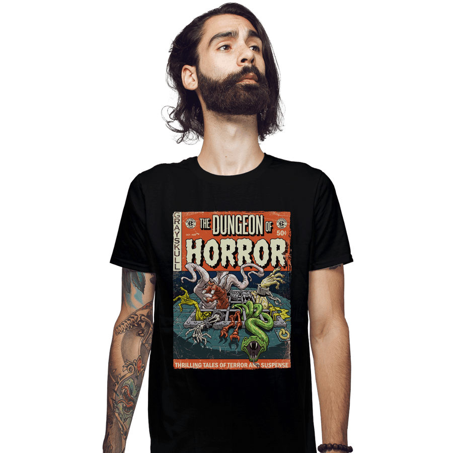 Shirts Fitted Shirts, Mens / Small / Black The Dungeon Of Horror