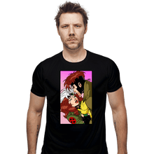 Load image into Gallery viewer, Shirts Fitted Shirts, Mens / Small / Black Rogue And Gambit
